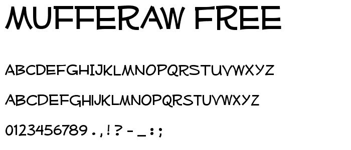 Mufferaw Free font